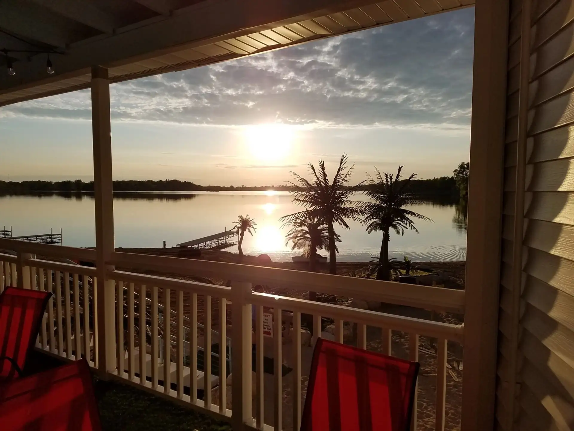 The Breezeway Patio at sunset